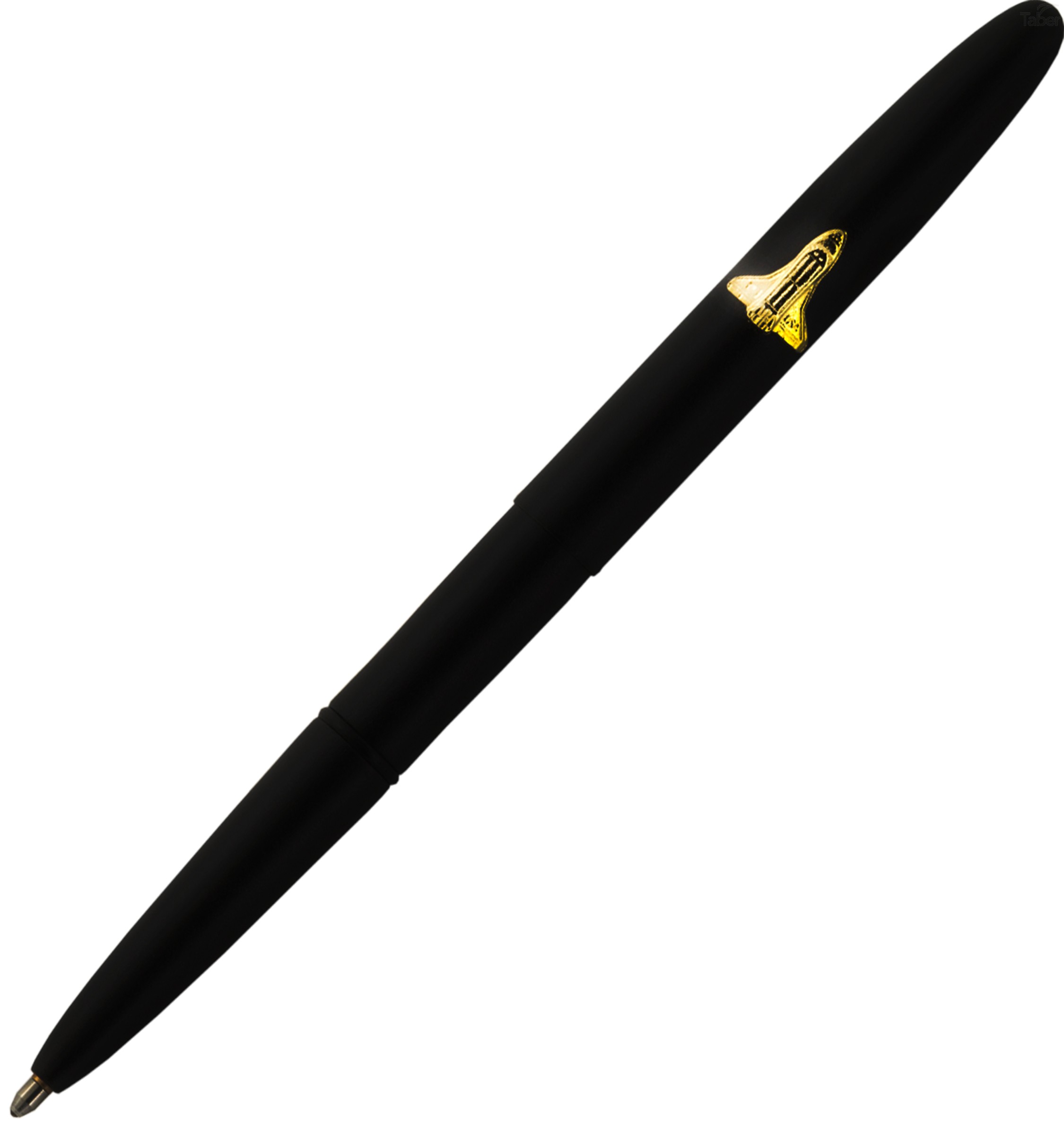 Fisher Bullet Space Pen, Matte Black w/ Emblem