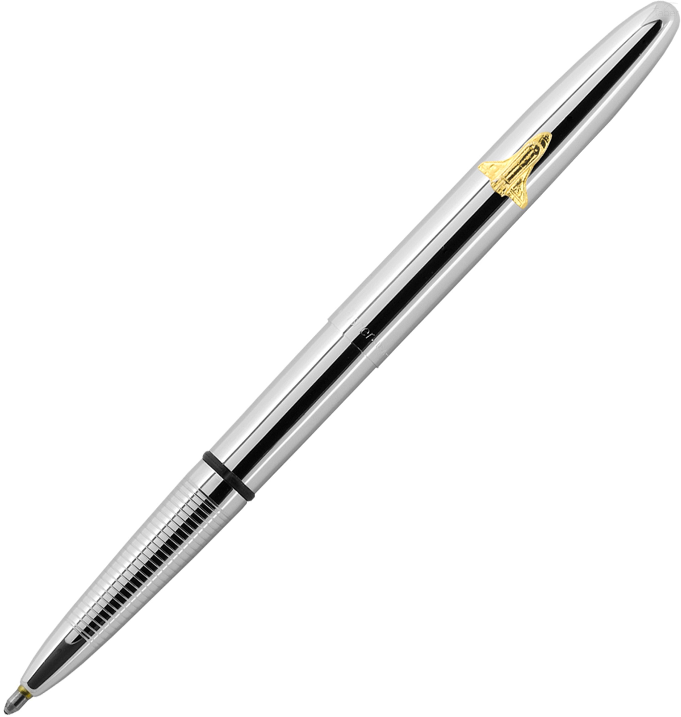 Fisher Bullet Space Pen, Chrome w/Emblem 