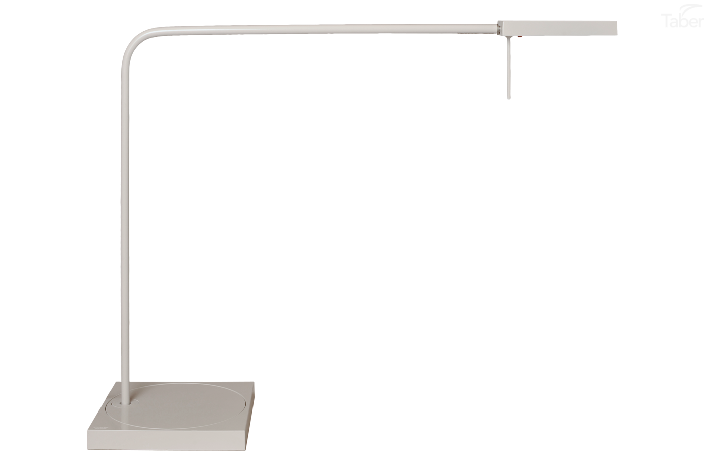 Luxo Ninety LED task light with table/desk base, White Gloss