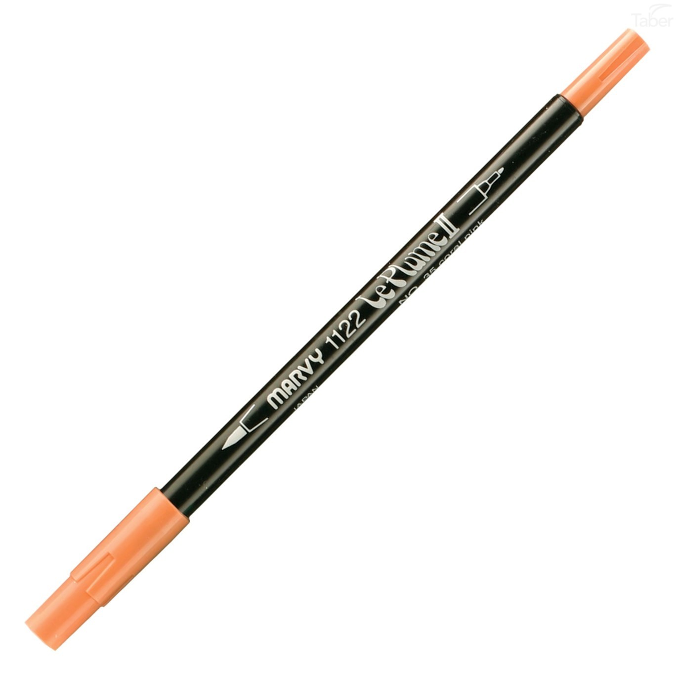 Marvy Le Plume II Double Ended Watercolor Marker, Coral Pink