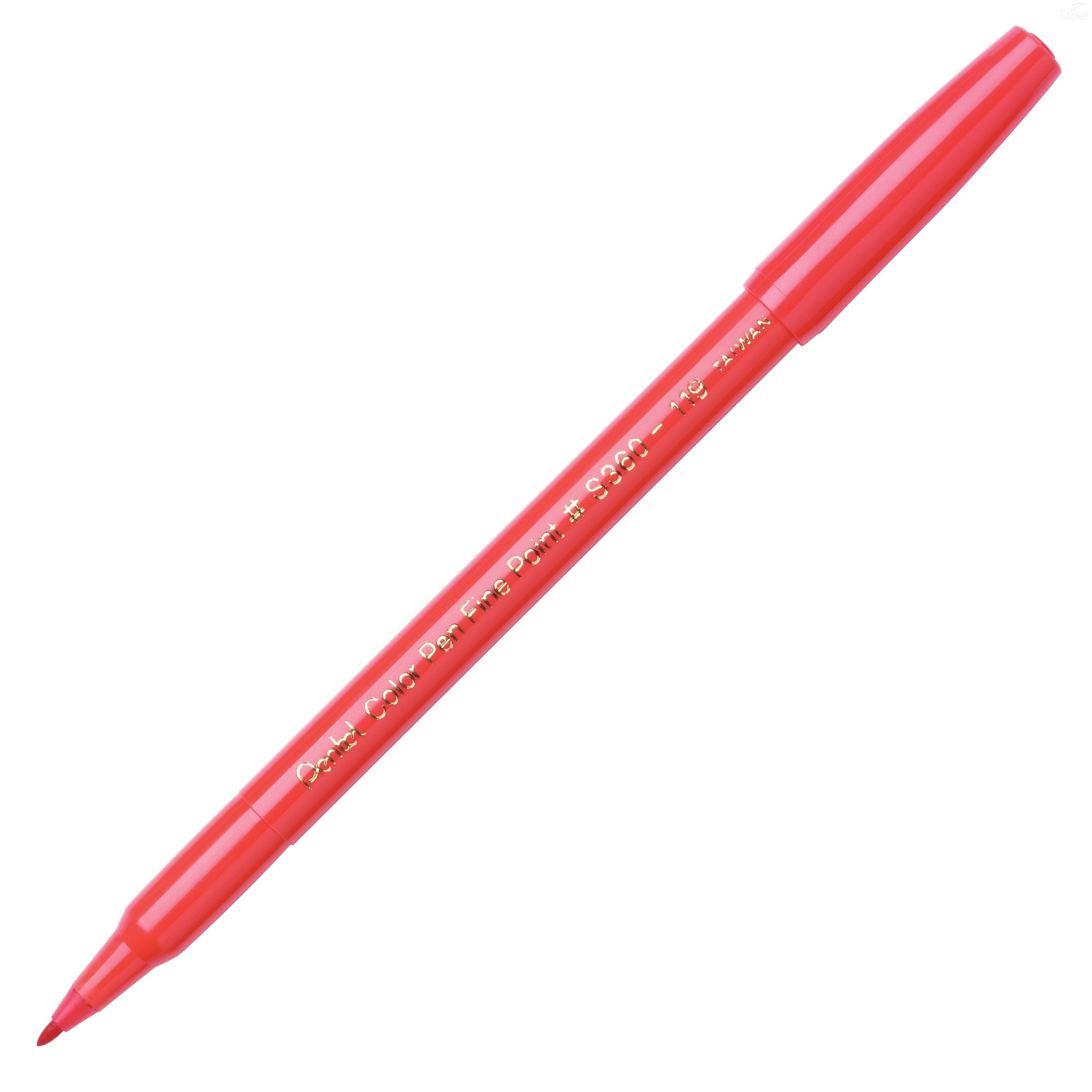 Pentel Color Pen, Fine Pt Carmine
