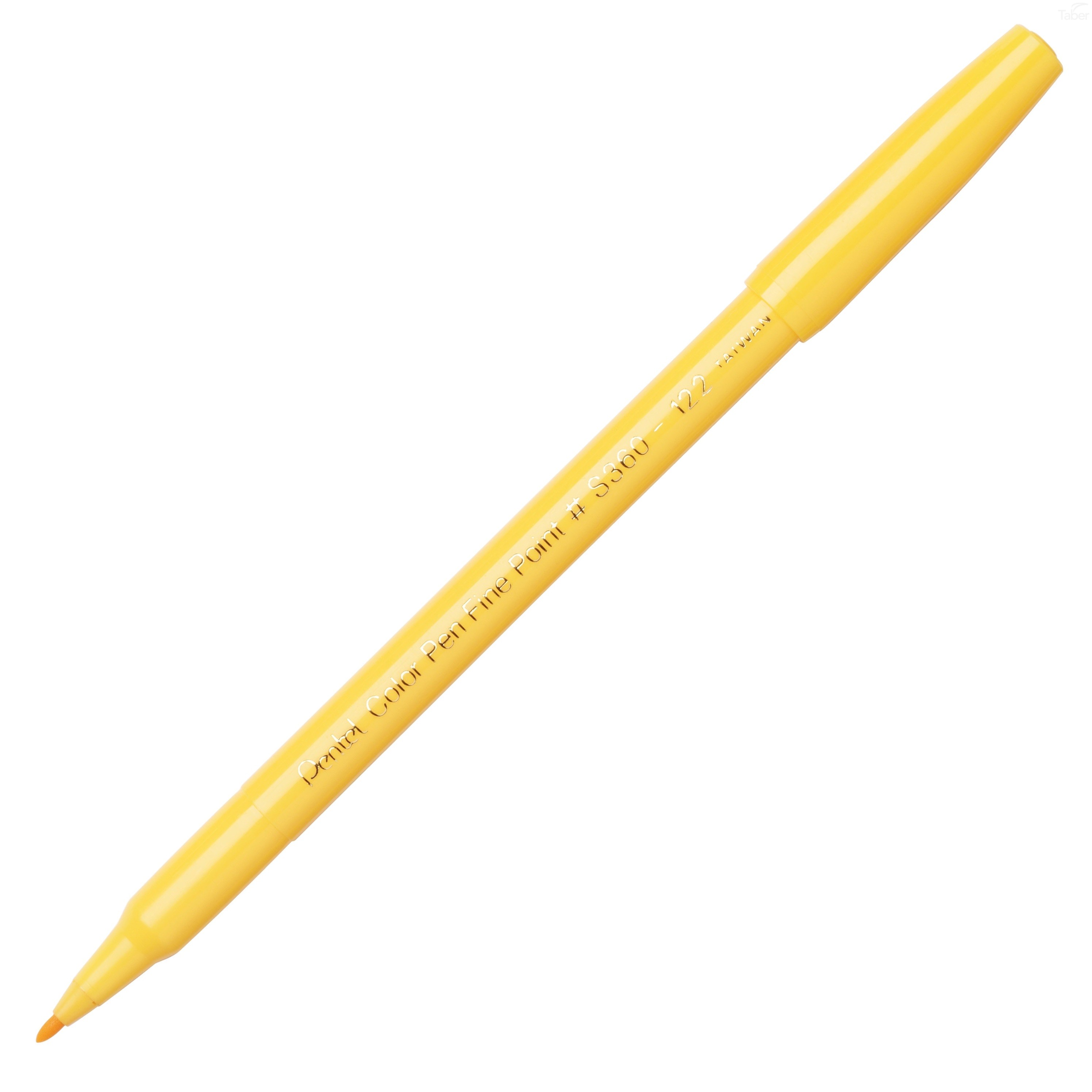 Pentel Color Pen, Fine Pt Yellow
