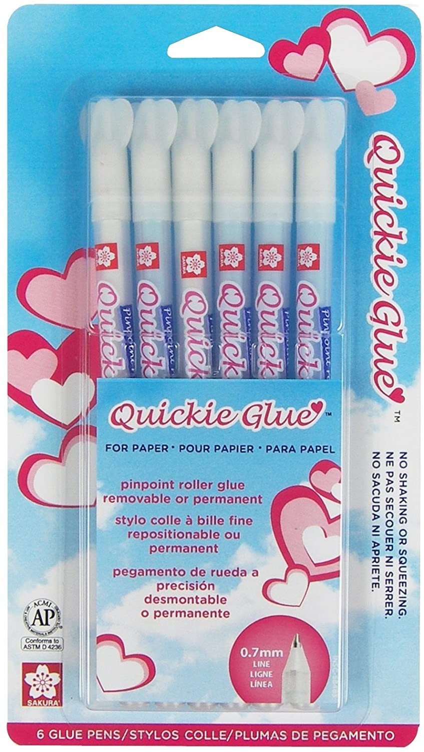 Sakura 58483 6-Piece Quickie Glue Pen Set