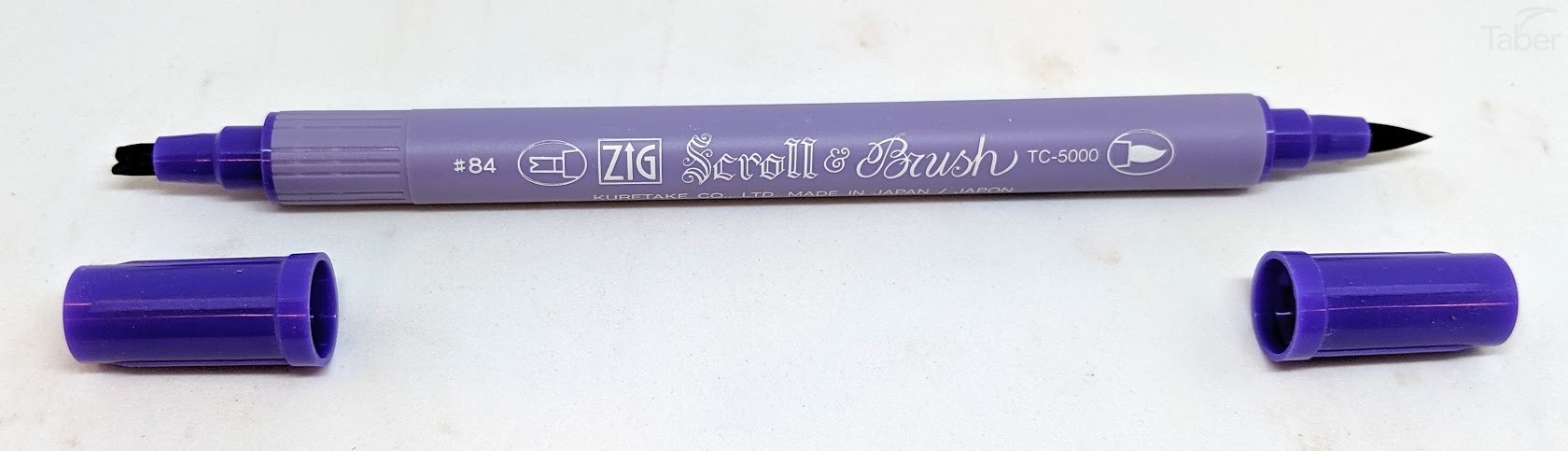 Zig Scroll and Brush Marker, Deep Violet