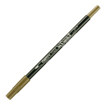 Marvy Le Plume II Double Ended Watercolor Marker, Olive Brown