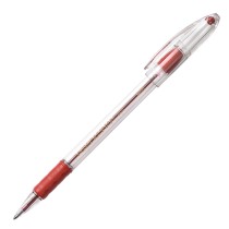 Pentel RSVP Ball Point Pen, Med Red