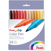 Pentel Color Pen, Set of 24