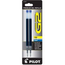 Pilot BG27R G2 Gel Ink Refills, Fine, Blue