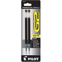 Pilot BG23R G2 Gel Ink Refills, Ultra Fine, Black