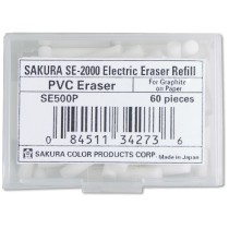 Sakura Elect. Eraser 60pk Refill-White