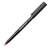 Uni-Ball Onyx R/ball Pen, Micro, Red