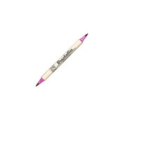 Zig Scroll & Brush Marker, Pure Pink